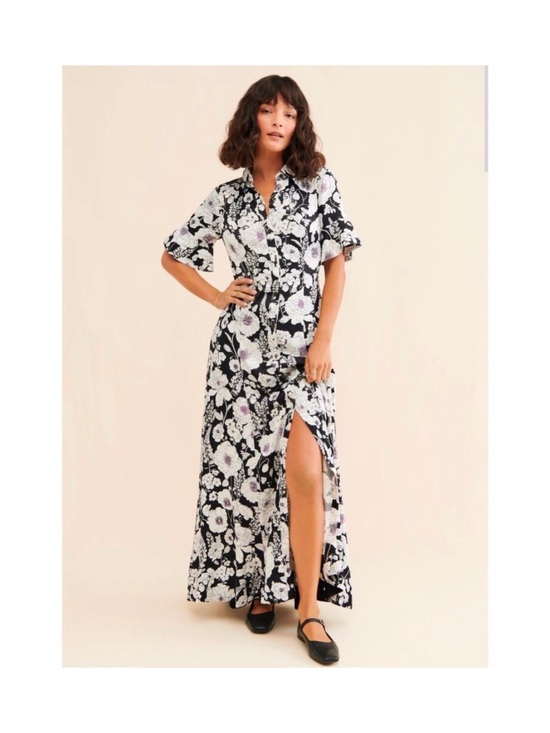 Anthropologie Dresses & Skirts - Maeve Anthropologie floral maxi shirt dress